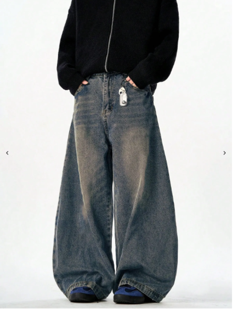Antique Blue Baggy Japan Fit Jeans - Image 5